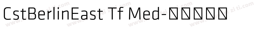 CstBerlinEast Tf Med字体转换